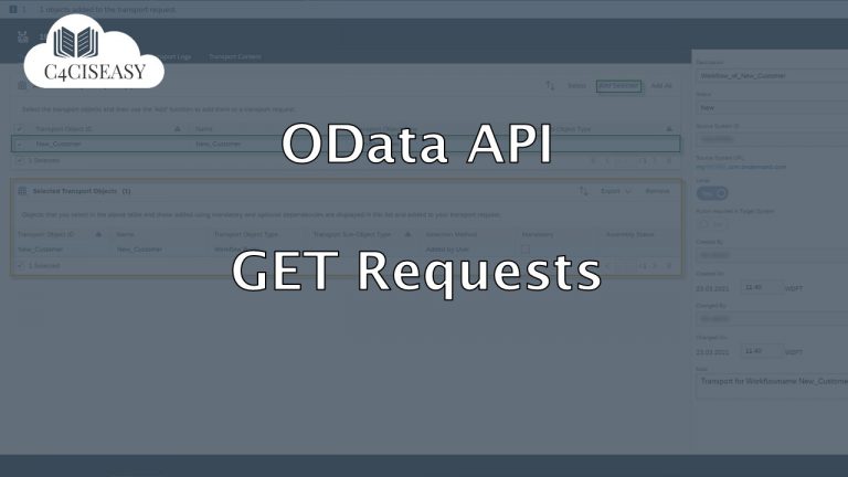 SAP Sales Cloud - C4C Is Easy - OData API GET Requests